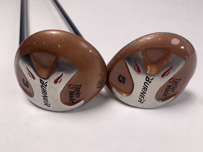 TaylorMade Burner Bubble 3 & 5 Fairway Wood Set 15* 18* R-80 Plus Regular RH