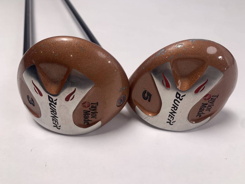 TaylorMade Burner Bubble 3 & 5 Fairway Wood Set 15* 18* R-80 Plus Regular RH