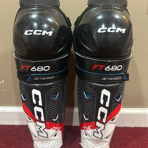 CCM Jetspeed FT680 14" (New) Shin Pads Item#CFT8SS