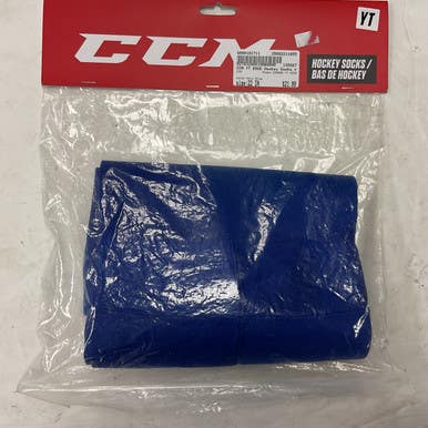Used CCM SX8000 YT EDGE Hockey Sock Navy Blue 22" 11855-S000191711