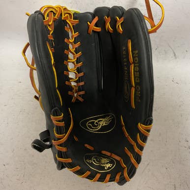 Used EN FUEGO Pro Design ENF1275T Baseball Glove RH Throw Black And Orange 12 3/4" 11855-S000191763
