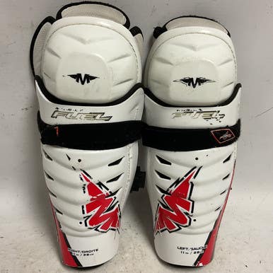Used Mission FUEL 75 Junior Shin Guards White/Black/Red 11" 11855-S000191755