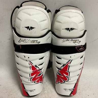 Used Mission FUEL 75 Junior Shin Guards White/Black/Red 11" 11855-S000191755