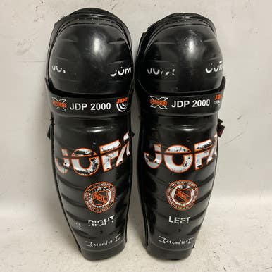 Used Jofa JDP 2000 Senior Shin Guards Black 16" 11855-S000191752