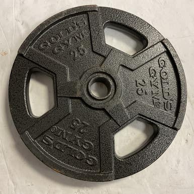 Used Golds Gym Standard Plate Black 25 lb 11855-S000191734