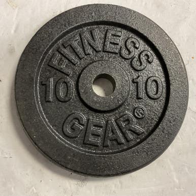 Used Fitness Gear Standard Plate Black 10 lb 11855-S000191730