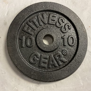 Used Fitness Gear Standard Plate Black 10 lb 11855-S000191730