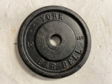 Used York Standard Plate (Each) Black 10 lb 11855-S000191729