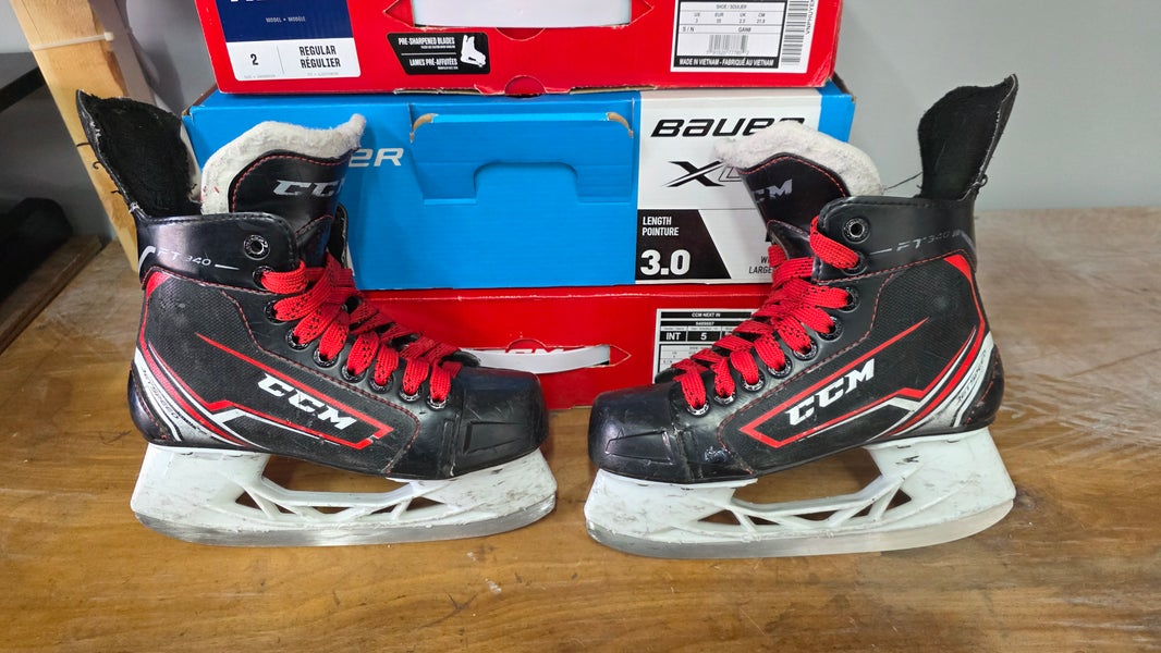 CCM JetSpeed FT340 Hockey Skates Regular Width Size 2 (Used)