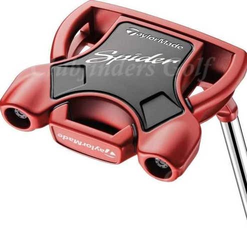 NEW TaylorMade Spider Red #3 35" Slant-Neck Mallet Putter w/HC