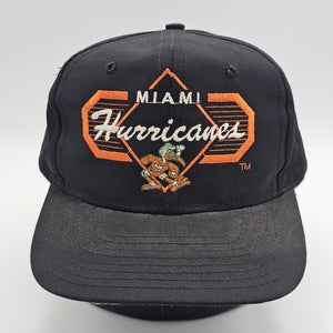 Vintage Miami Hurricanes NCAA College Sports Top Of The World Hat Vtg Snapback