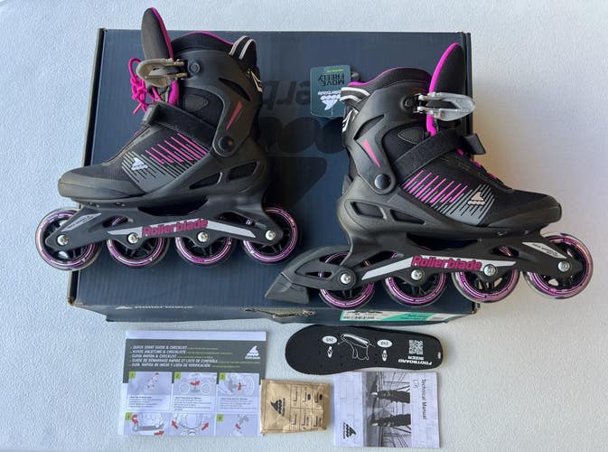 Rollerblade Zetrablade W Size 7 Women's Inline Skate Pink NEW
