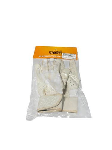 Used Nike BB/SB Batting Gloves White SM 11834-S000041053