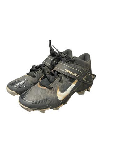 Used Nike BLACK TROUT CLEATS BB/SB Cleats Black Junior 04.5 11834-S000041021
