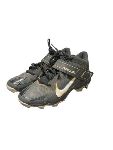 Used Nike BLACK TROUT CLEATS BB/SB Cleats Black Junior 04.5 11834-S000041021