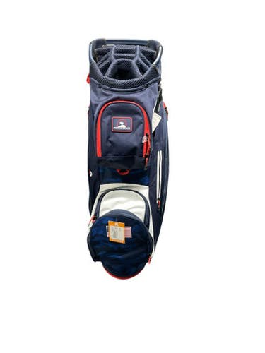 Used Sun Mtn PEBBLE BEACH NAVY CART BAG Mens Stand Bag Navy Blue 11834-S000040989