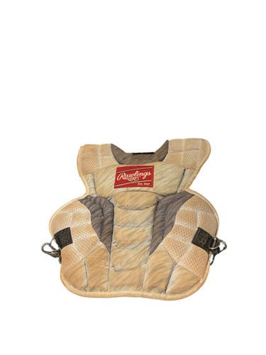 Used Rawlings CAMO CHEST PROTECTOR Catchers Chest Protector White Youth 11834-S000040978