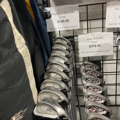 Used Ping EYE 2 BLUE DOT IRON SET Mens Iron Set RH 2I-SW 11834-S000040930