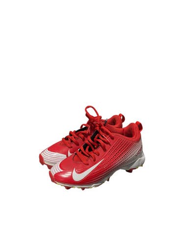 Used Nike VAPOR BASEBALL CLEATS BB/SB Cleats Red Youth 13.0 11834-S000040926