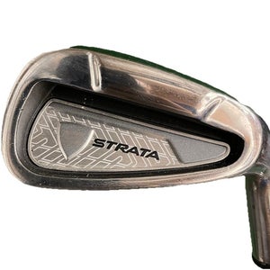 Strata Golf Stainless 7 Iron RH Men's Stiff Flex Steel 36 Inches Factory Grip
