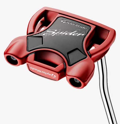 NEW TaylorMade 2024 Spider Red 34" Double-Bend Mallet Putter w/HC