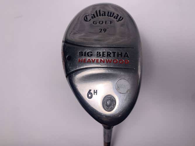 Callaway Big Bertha Heavenwood 6 Hybrid 29* RCH 75w Senior Graphite Mens RH