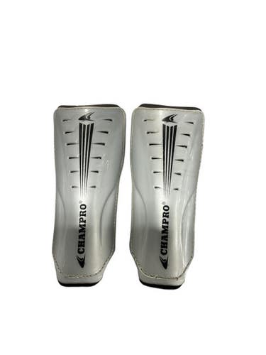 Used Champro Soccer Shin Guards Adult Grey LG 11834-S000040864