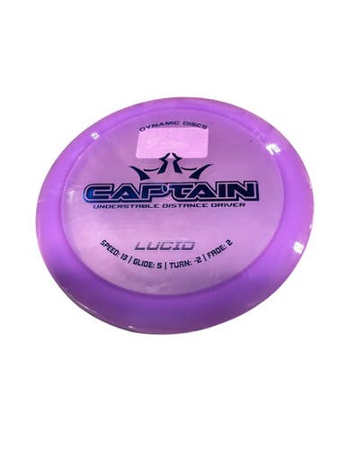 Used Dynamic Discs CAPTAIN Disc Golf Driver Purple 11834-S000040331