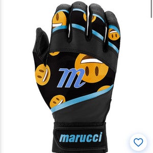 New FOXTROT TBALL SMILEY FACE BATTING GLOVES 11834-MRCMBG2FXTRBKCB