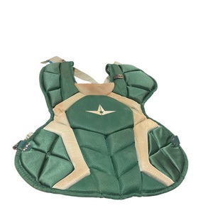 Used All-Star GRN CHEST PROTECTOR Catchers Chest Protector Green Adult 11834-S000040548