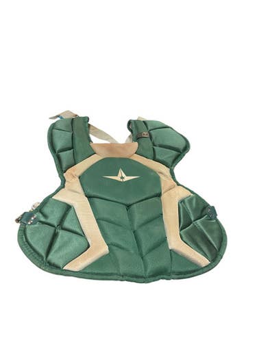 Used All-Star GRN CHEST PROTECTOR Catchers Chest Protector Green Adult 11834-S000040548
