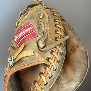 Rawlings RCM7 Catcher’s Mitt – Lance Parrish Model, Vintage 1980s Made in Korea