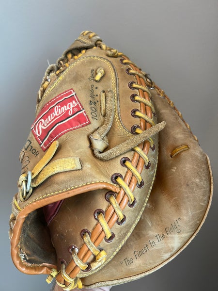Rawlings RCM7 Catcher’s Mitt – Lance Parrish Model, Vintage 1980s Made in Korea