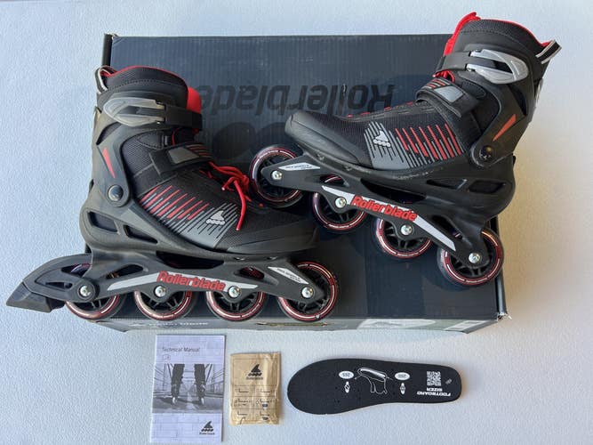 Rollerblade Zetrablade Inline Skate Men's Size 8 Red NEW