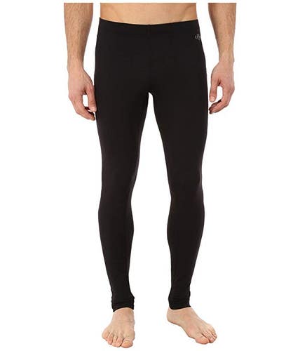 MEN'S HOT CHILLYS PEPPER MIDWEIGHT BODY FIT BASE LAYER TIGHTS MTF4000 (BLACK) XL