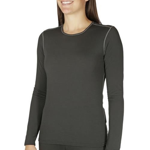 WOMENS HOT CHILLYS PEPPER SKINS CREW NECK BASELAYER TOP (BLACK) XS (SET OF 2)
