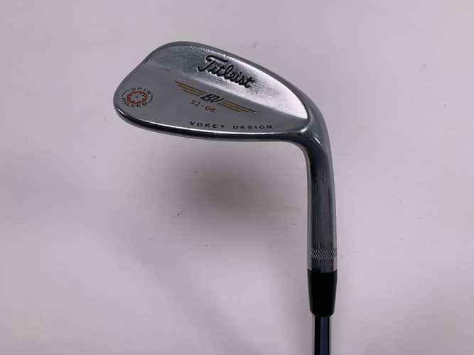 Titleist Vokey Spin Milled Chrome 2009 Gap Wedge GW 52* 8 Wedge Steel Mens RH