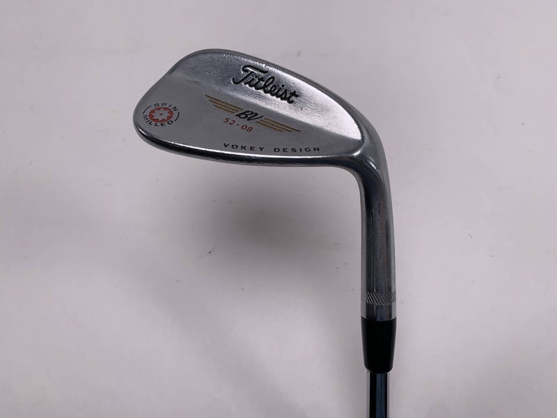 Titleist Vokey Spin Milled Chrome 2009 Gap Wedge GW 52* 8 Wedge Steel Mens RH