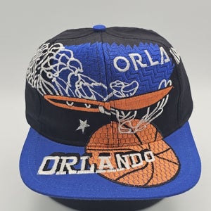 Vintage Orlando Magic Basketball Sports Big Logo Vtg Hat Cap Snapback