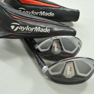 TaylorMade M6 Rescue 4 and 5 Hybrid Set Senior Flex RH Atmos 5 Graphite # 203280