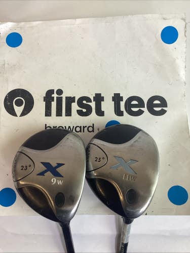 Callaway X Fairway Woods Set 9-23* And 11-25* With Ladies Graphite Shafts