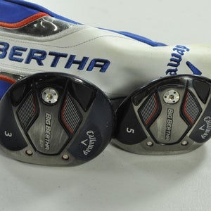 Callaway Big Bertha B21 3 and 5 Fairway Wood Set Senior Flex RH Graphite #203095