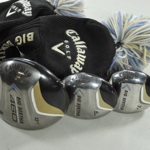 Callaway Big Bertha 460 2007 Ladies 13* HT Driver, 5 and 7 Woods Set RH # 199321