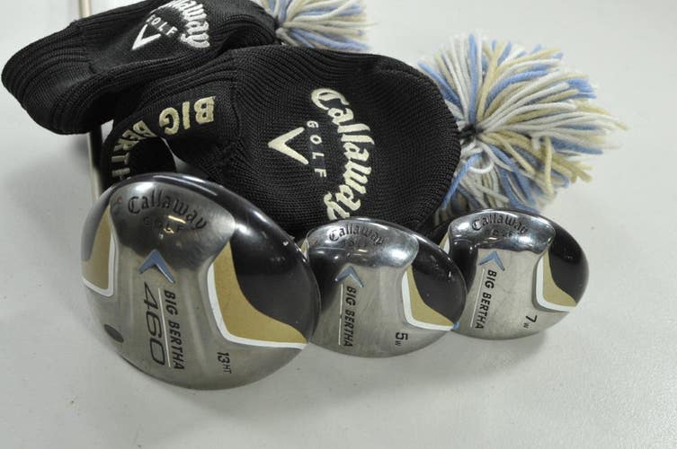 Callaway Big Bertha 460 2007 Ladies 13* HT Driver, 5 and 7 Woods Set RH # 199321