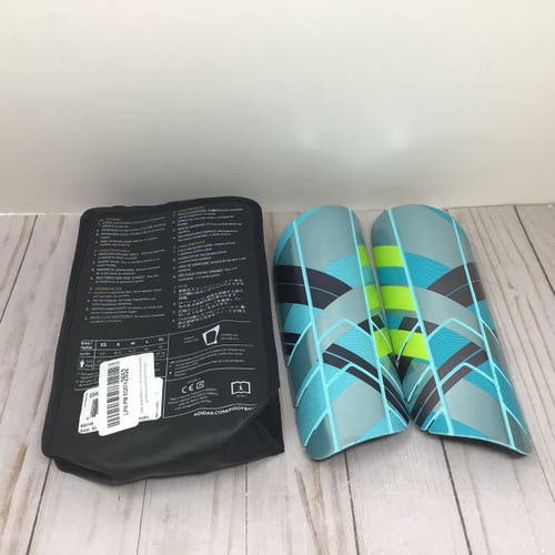 Adidas Ghost Pro Adult Shin Guard Slip In Blue Size XL (New)
