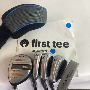 Lancert Golf Lefthanded LH Juniors Set Woods, Irons, Putter With Graphite Shafts