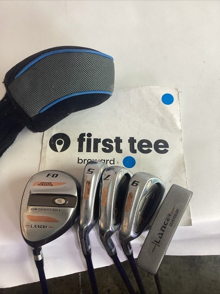 Lancert Golf Lefthanded LH Juniors Set Woods, Irons, Putter With Graphite Shafts