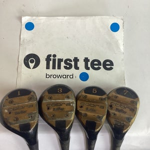 Cobra Baffler Vintage Woods Set 1-3-5-7 With Ladies Steel Shafts