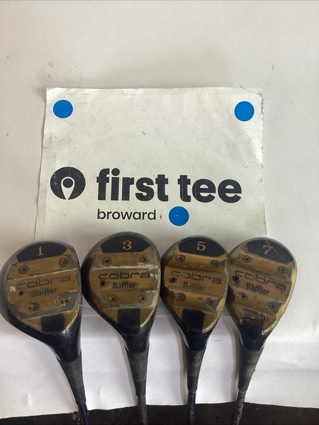 Cobra Baffler Vintage Woods Set 1-3-5-7 With Ladies Steel Shafts