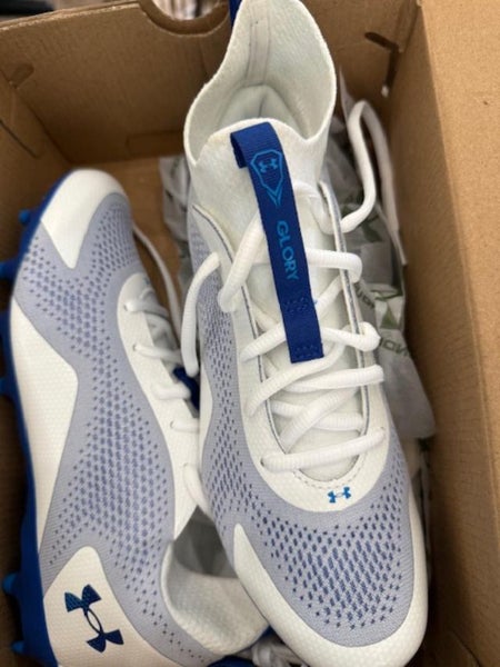 White/Blue Women's Size 7 Adult Under Armour Turf Cleats (New in Box)